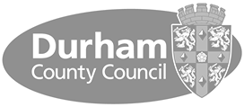 Logo durham county council grey