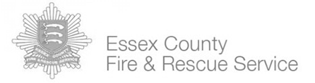 Logo essex county fire rescue service grey