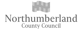 Logo northumberland county council grey